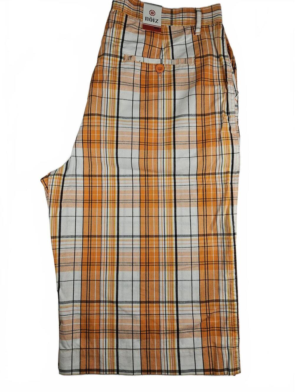Noiz Men's Plaid Casual Bermuda Shorts W38 NWT